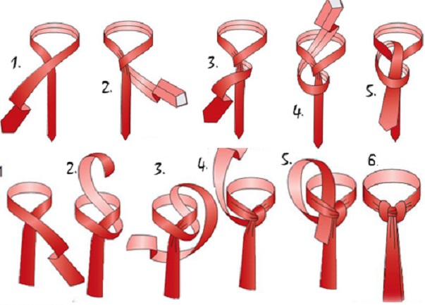 Как завязывать женский галстук